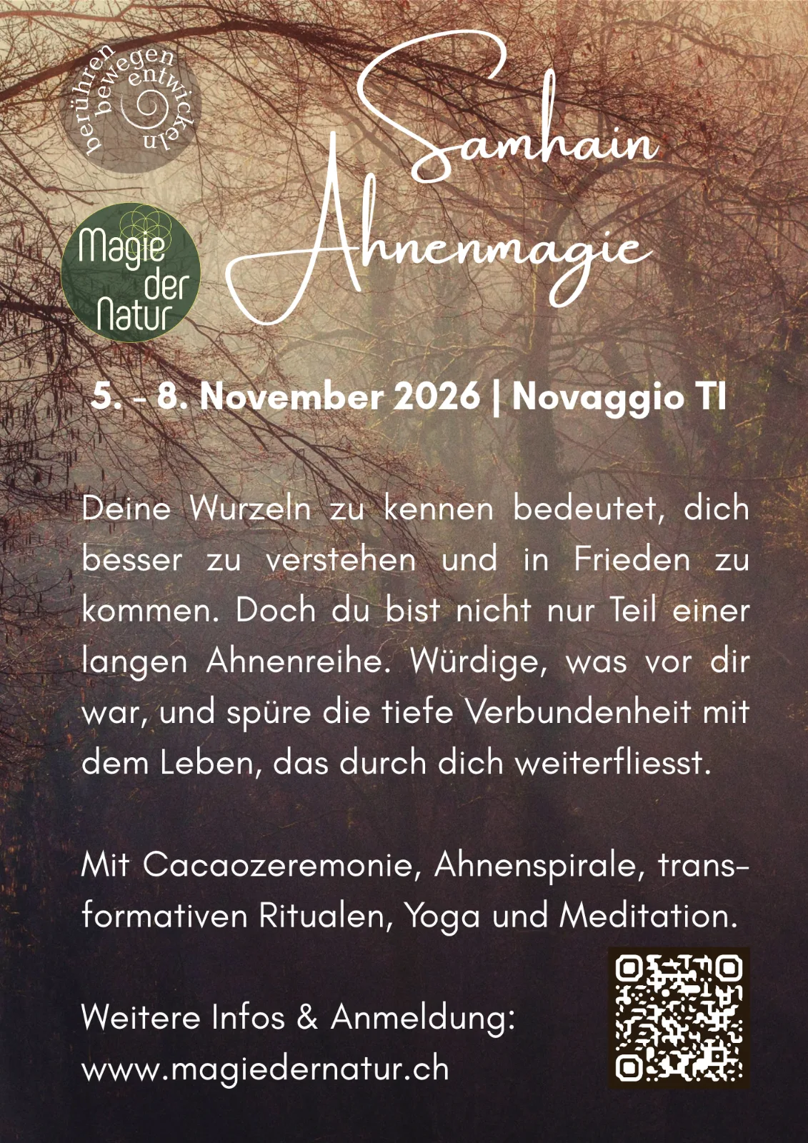 SAMHAIN Ahnenmagie | Novaggio TI | 5. - 8. November 2026